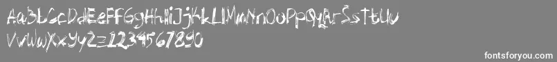 Abstrak Font – White Fonts on Gray Background