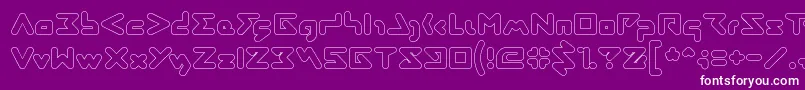 ABSTRASCTIK Hollow Font – White Fonts on Purple Background