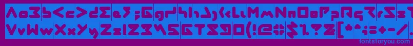 ABSTRASCTIK Inverse Font – Blue Fonts on Purple Background