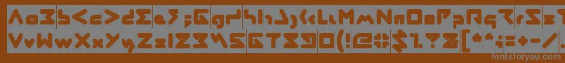 ABSTRASCTIK Inverse Font – Gray Fonts on Brown Background