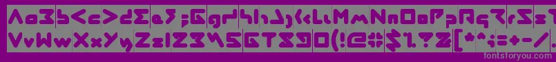 ABSTRASCTIK Inverse Font – Gray Fonts on Purple Background