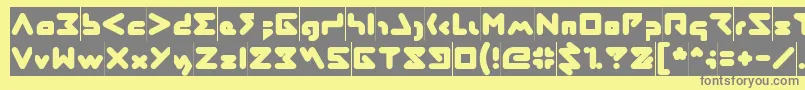 Lisätietoja ABSTRASCTIK Inverse-fontista ABSTRASCTIK Inverse-fontti – harmaat kirjasimet keltaisella taustalla