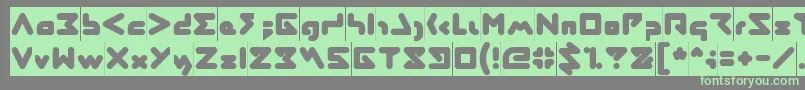 ABSTRASCTIK Inverse-fontti – vihreät fontit harmaalla taustalla