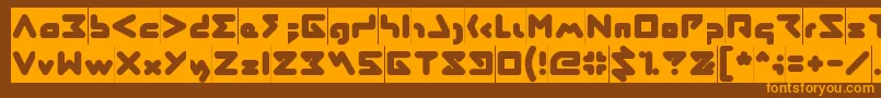 More about ABSTRASCTIK Inverse Font ABSTRASCTIK Inverse Font – Orange Fonts on Brown Background