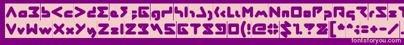 ABSTRASCTIK Inverse Font – Pink Fonts on Purple Background