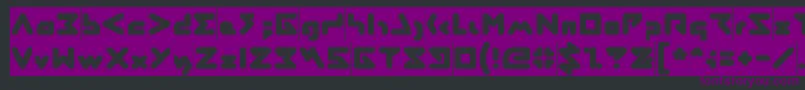 ABSTRASCTIK Inverse-fontti – violetit fontit mustalla taustalla