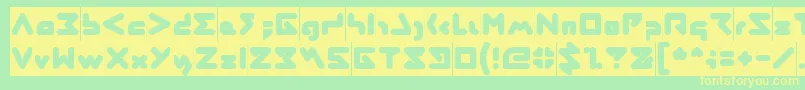 ABSTRASCTIK Inverse Font – Yellow Fonts on Green Background