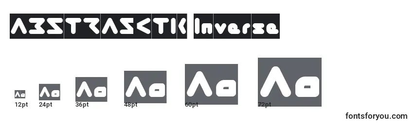 Размеры шрифта ABSTRASCTIK Inverse