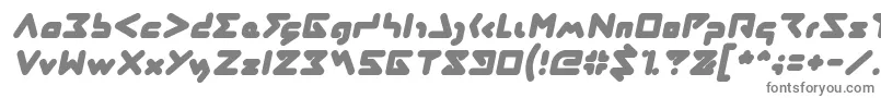 Czcionka ABSTRASCTIK Italic – szare czcionki na białym tle