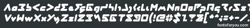 Шрифт ABSTRASCTIK Italic – белые шрифты