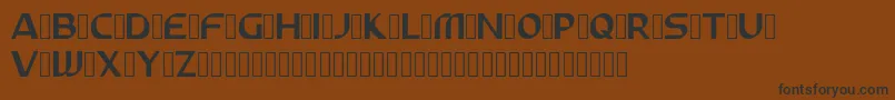 ABUNAS Font – Black Fonts on Brown Background