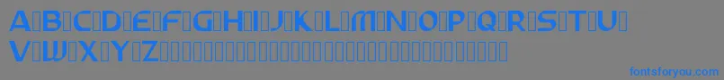 ABUNAS Font – Blue Fonts on Gray Background
