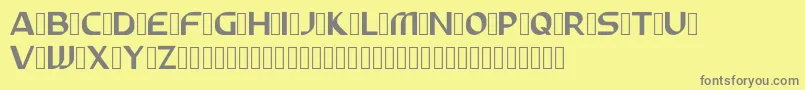 ABUNAS Font – Gray Fonts on Yellow Background