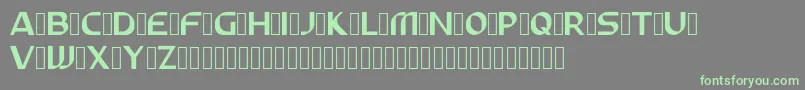ABUNAS-fontti – vihreät fontit harmaalla taustalla