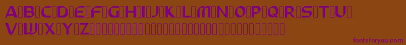 ABUNAS Font – Purple Fonts on Brown Background