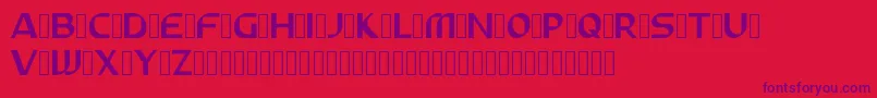 ABUNAS Font – Purple Fonts on Red Background