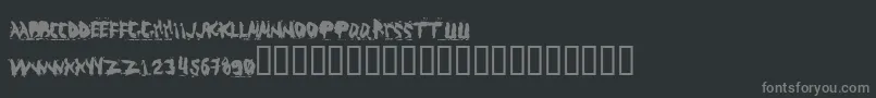 Шрифт ABUSO    – серые шрифты на чёрном фоне