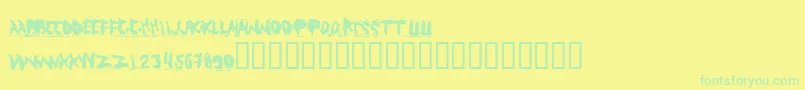 Подробнее о шрифте ABUSO Шрифт ABUSO – зелёные шрифты на жёлтом фоне