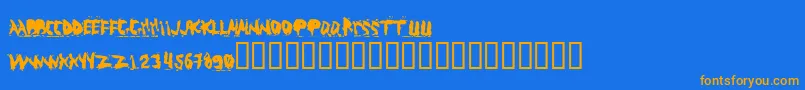 More about ABUSO Font ABUSO Font – Orange Fonts on Blue Background