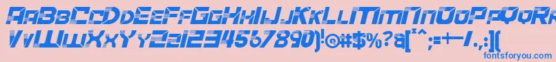 fuente ACCELERAREItalic – Fuentes Azules Sobre Fondo Rosa