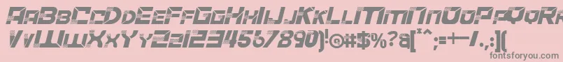 ACCELERAREItalic Font – Gray Fonts on Pink Background
