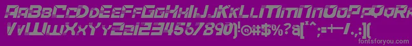 ACCELERAREItalic Font – Gray Fonts on Purple Background