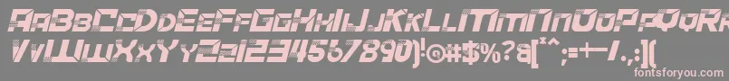 ACCELERAREItalic Font – Pink Fonts on Gray Background