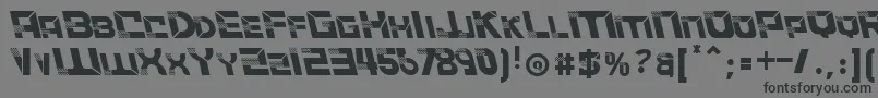 ACCELERARELeftalic Font – Black Fonts on Gray Background