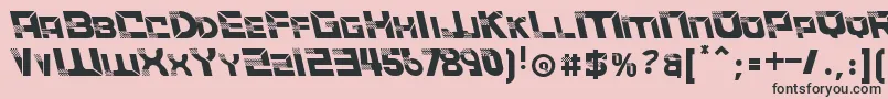 ACCELERARELeftalic Font – Black Fonts on Pink Background