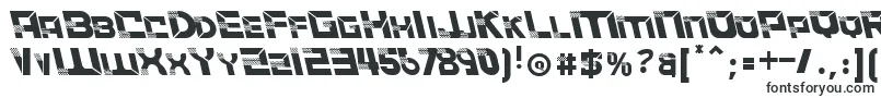 Шрифт ACCELERARELeftalic – блочные шрифты