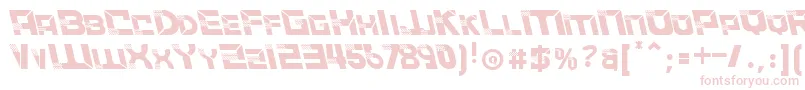 ACCELERARELeftalic Font – Pink Fonts on White Background