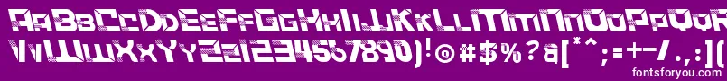 ACCELERARELeftalic Font – White Fonts on Purple Background