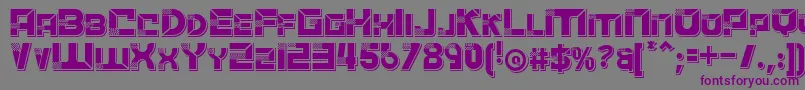 ACCELERAREShadow Font – Purple Fonts on Gray Background