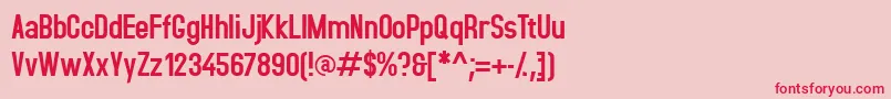accid    Font – Red Fonts on Pink Background