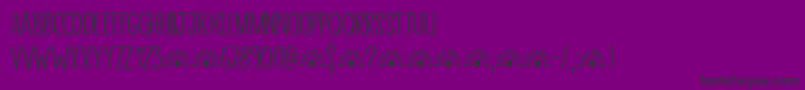 Aceituna DEMO Font – Black Fonts on Purple Background