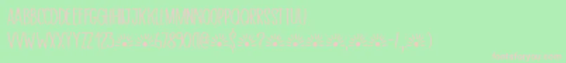 Aceituna DEMO Font – Pink Fonts on Green Background