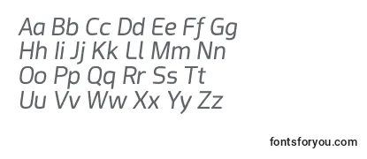 Schriftart Acephimere Italic