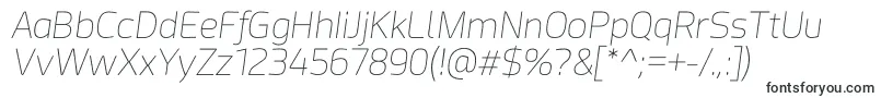 Acephimere Thin Italic-fontti – Tavalliset fontit