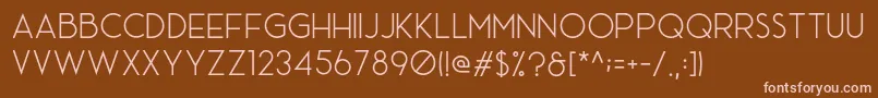 AceSans Demo Font – Pink Fonts on Brown Background