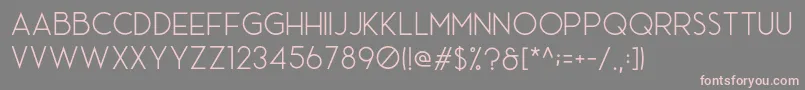 AceSans Demo Font – Pink Fonts on Gray Background
