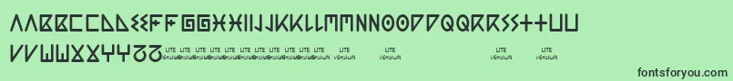 ACGuanche Lite Font – Black Fonts on Green Background