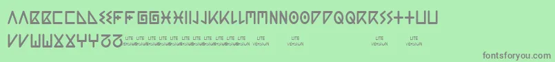 ACGuanche Lite Font – Gray Fonts on Green Background