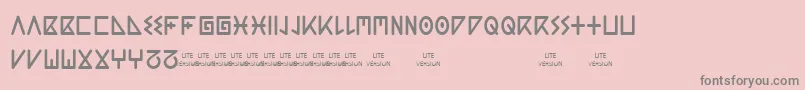 ACGuanche Lite Font – Gray Fonts on Pink Background