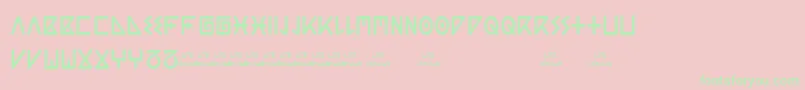 ACGuanche Lite Font – Green Fonts on Pink Background