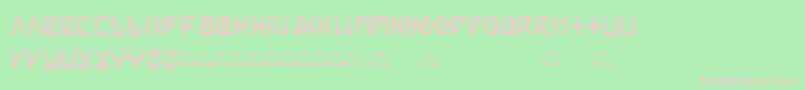 ACGuanche Lite Font – Pink Fonts on Green Background