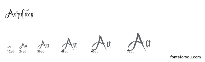 Achafexp (118691) Font Sizes