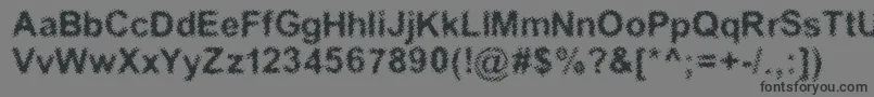フォントAcidic – 黒い文字の灰色の背景