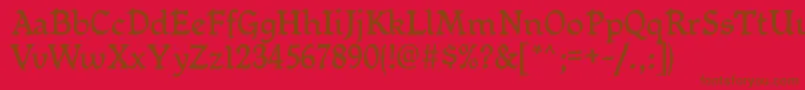 More about MikadanRegular Font MikadanRegular Font – Brown Fonts on Red Background