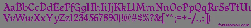 MikadanRegular Font – Purple Fonts on Gray Background