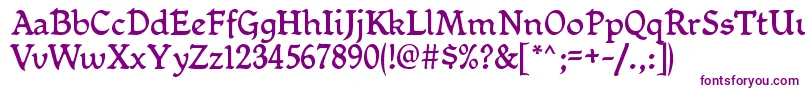 MikadanRegular Font – Purple Fonts on White Background